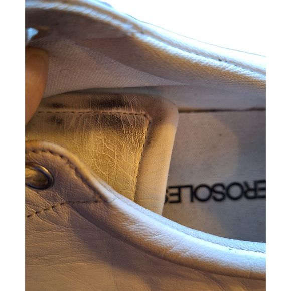 Aerosoles Women Size 8B White Fashion Sneakers Leather Sneak Out - Picture 8 of 11